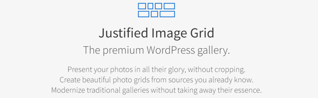 justified image grid