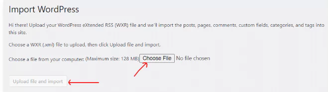 choose file