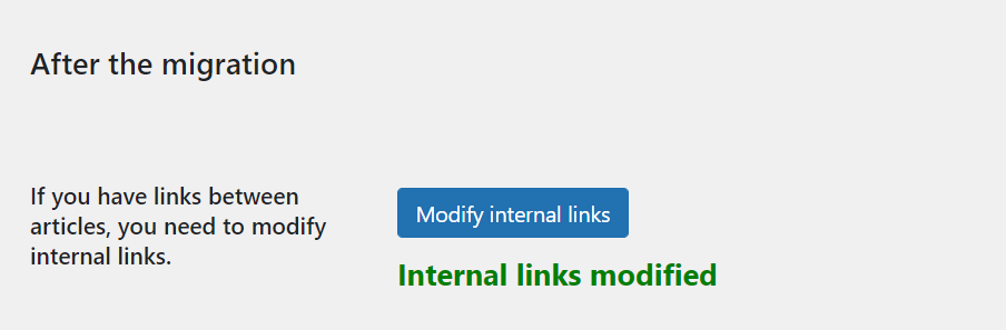 modify internal links