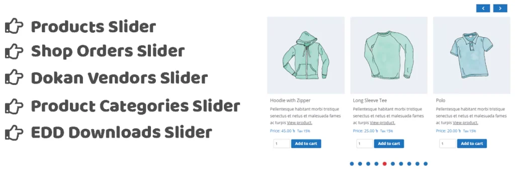 product slider