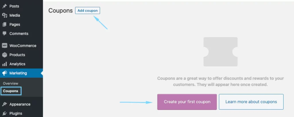 creating a new coupon
